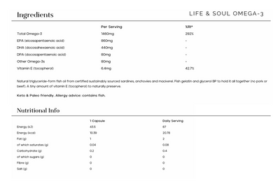 Life & Soul Omega-3